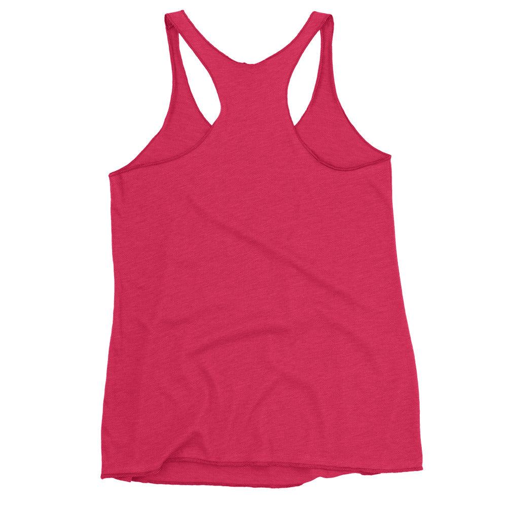 Women's Racerback Tank / The hustle don't  stop