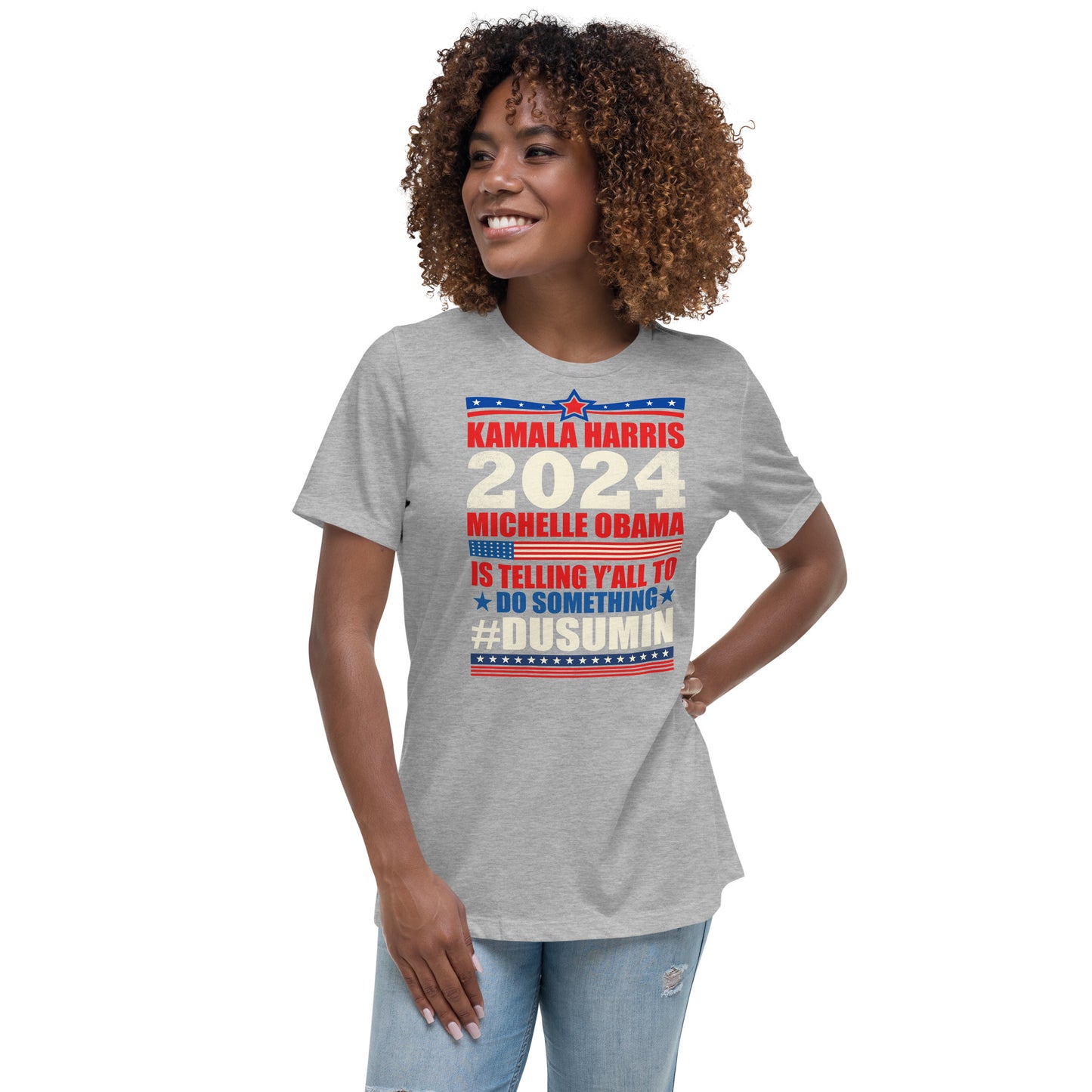 Women's Relaxed T-Shirt / kamala 2024 Go Girl 1