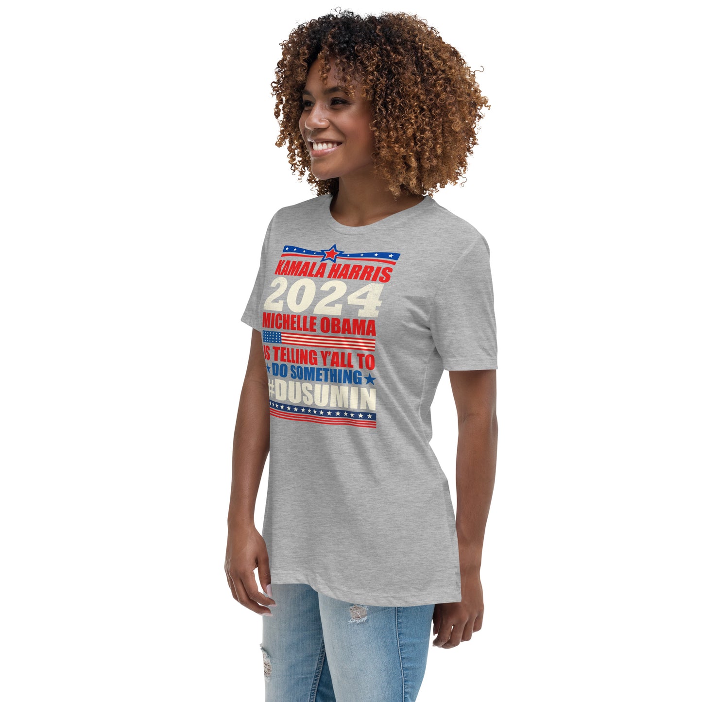 Women's Relaxed T-Shirt / kamala 2024 Go Girl 1