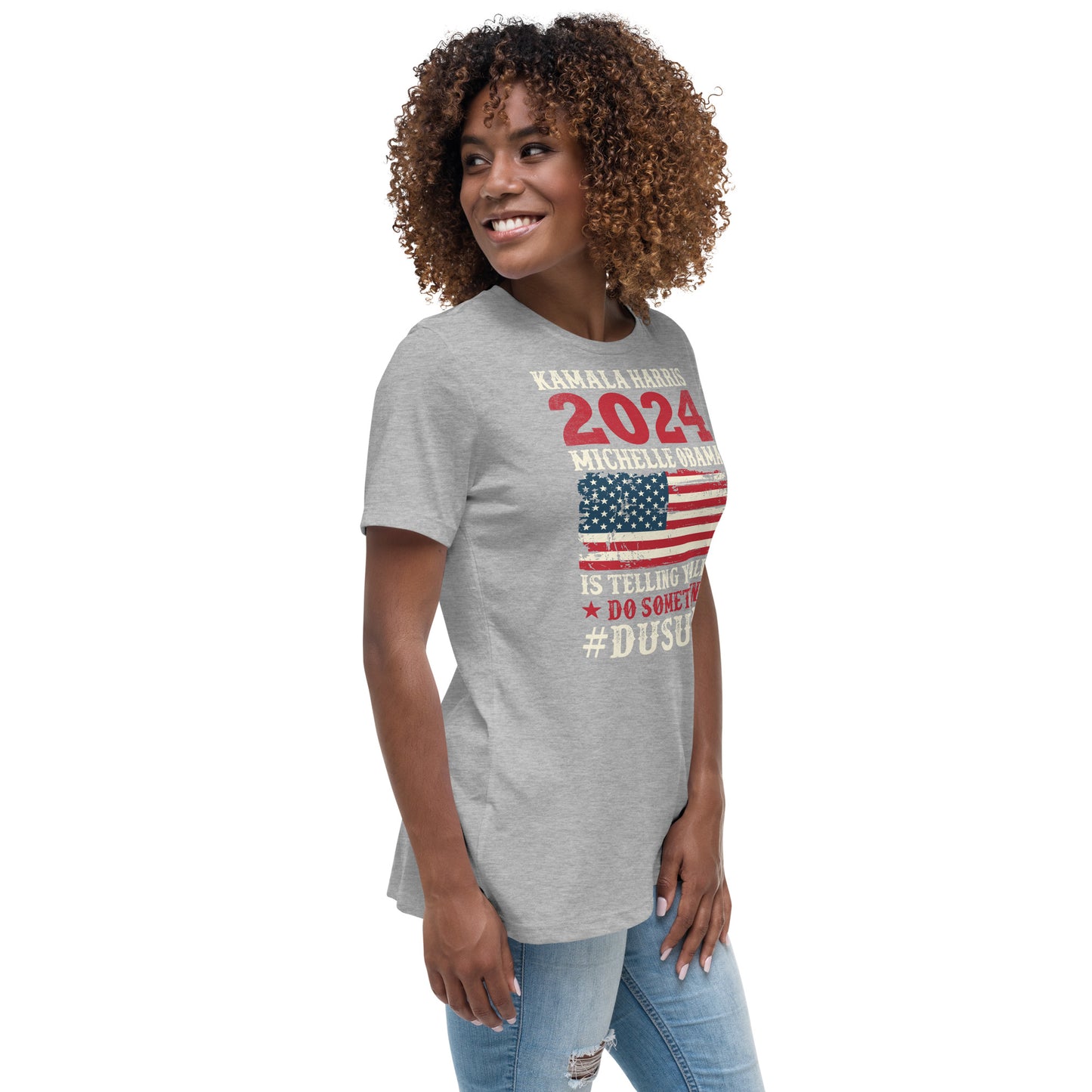 Women's Relaxed T-Shirt / Kamala 2024 Go Girl 1