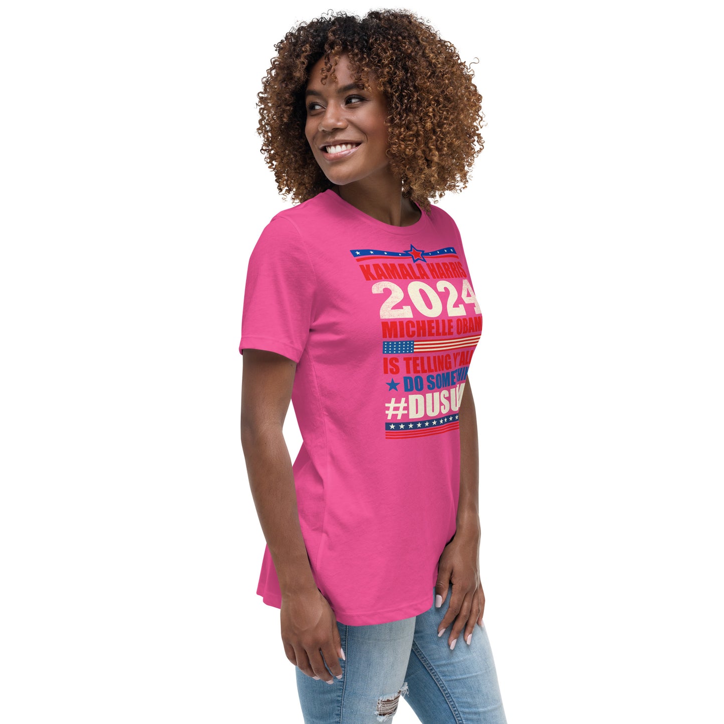 Women's Relaxed T-Shirt / kamala 2024 Go Girl 1