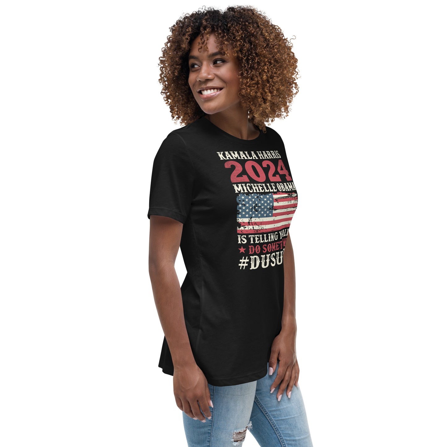 Women's Relaxed T-Shirt / Kamala 2024 Go Girl 1