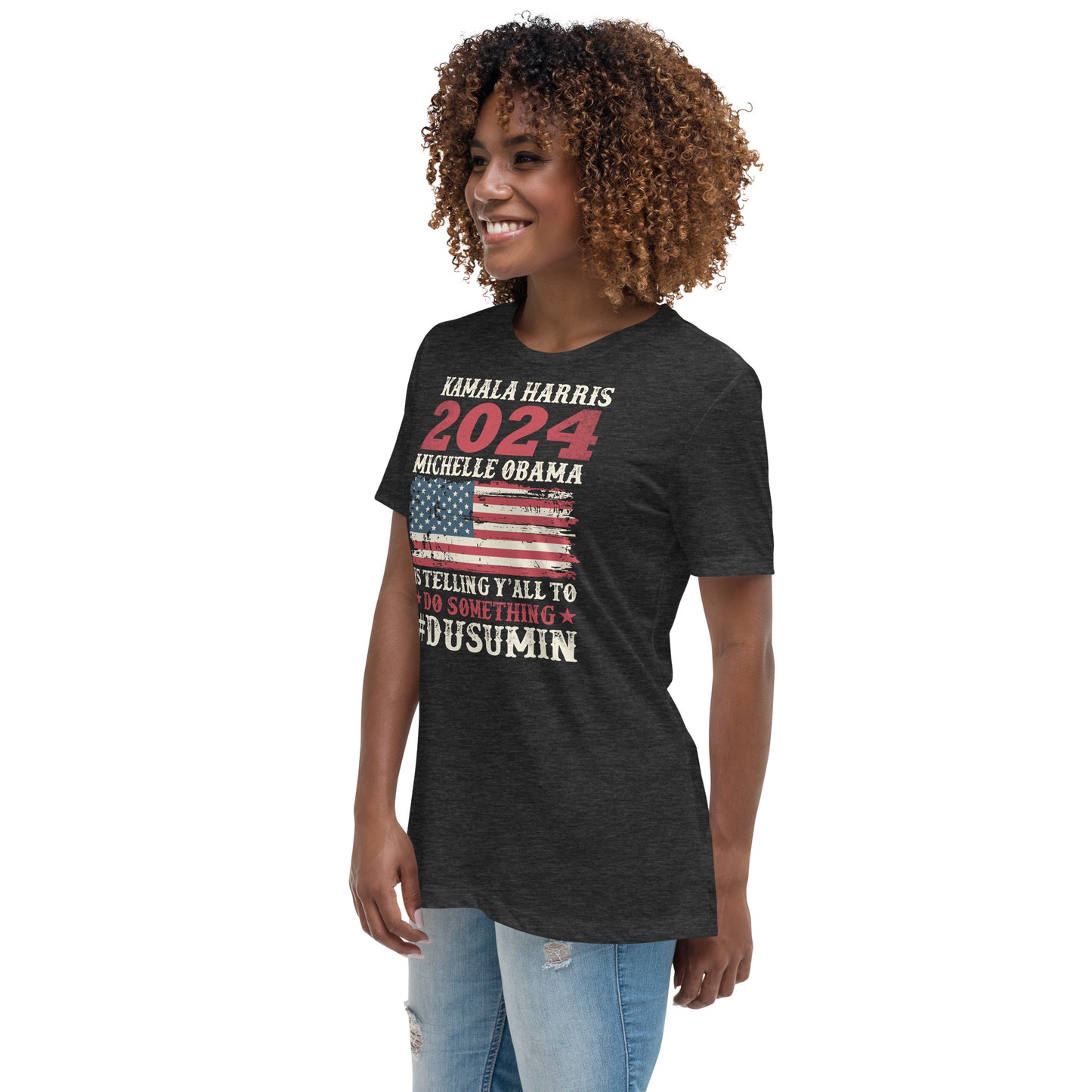 Women's Relaxed T-Shirt / Kamala 2024 Go Girl 1