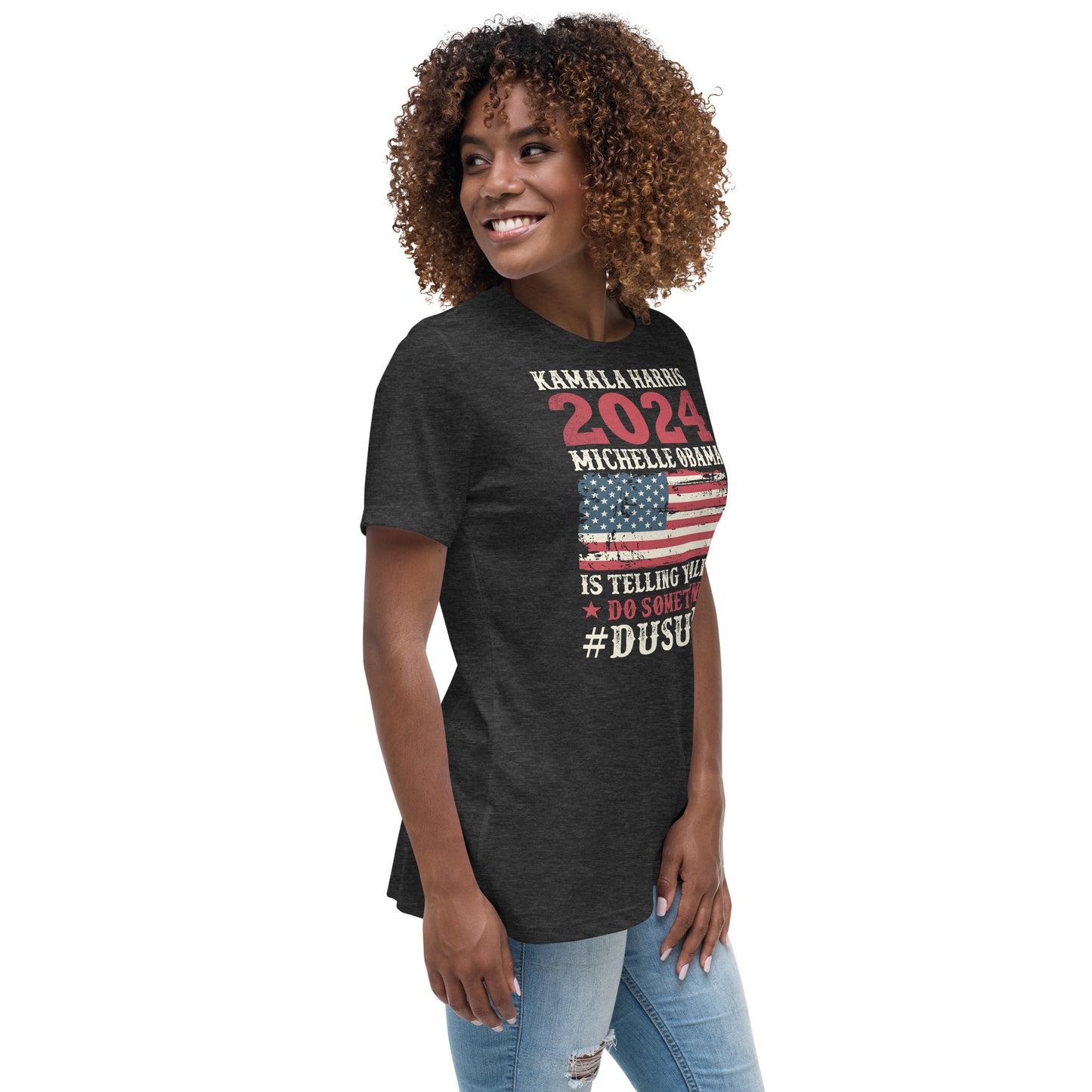 Women's Relaxed T-Shirt / Kamala 2024 Go Girl 1