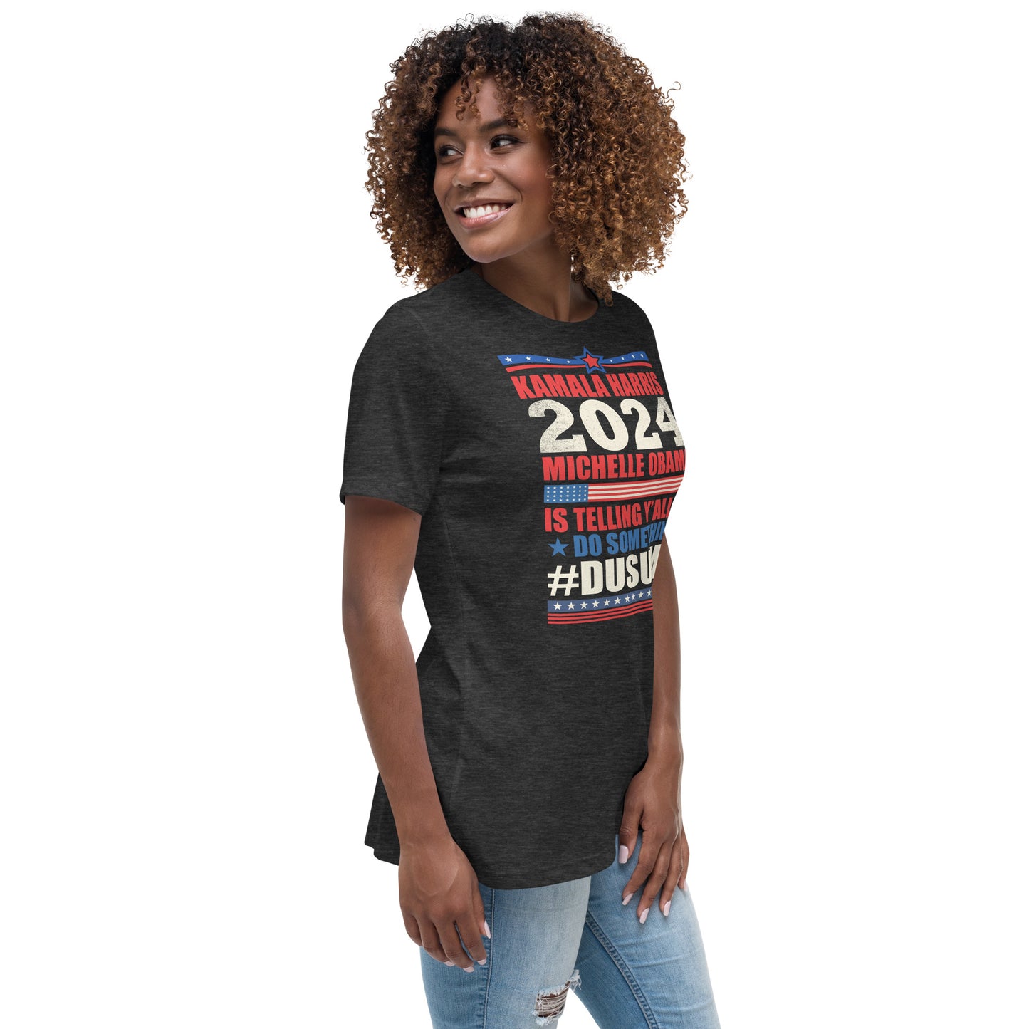 Women's Relaxed T-Shirt / kamala 2024 Go Girl 1