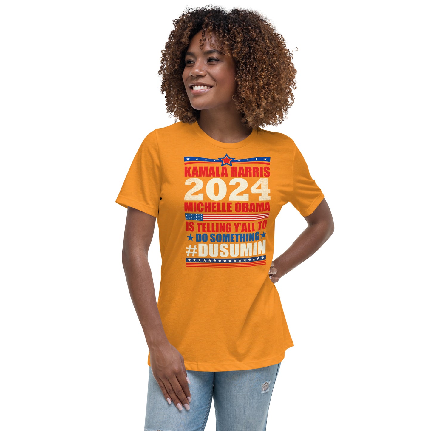 Women's Relaxed T-Shirt / kamala 2024 Go Girl 1