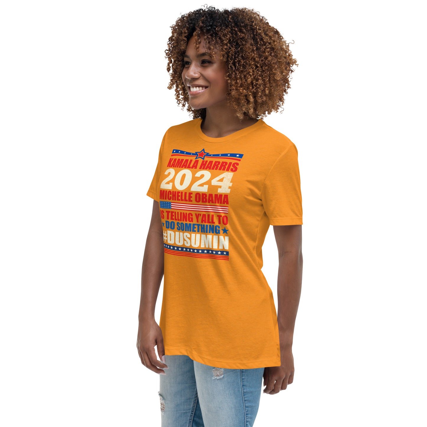 Women's Relaxed T-Shirt / kamala 2024 Go Girl 1