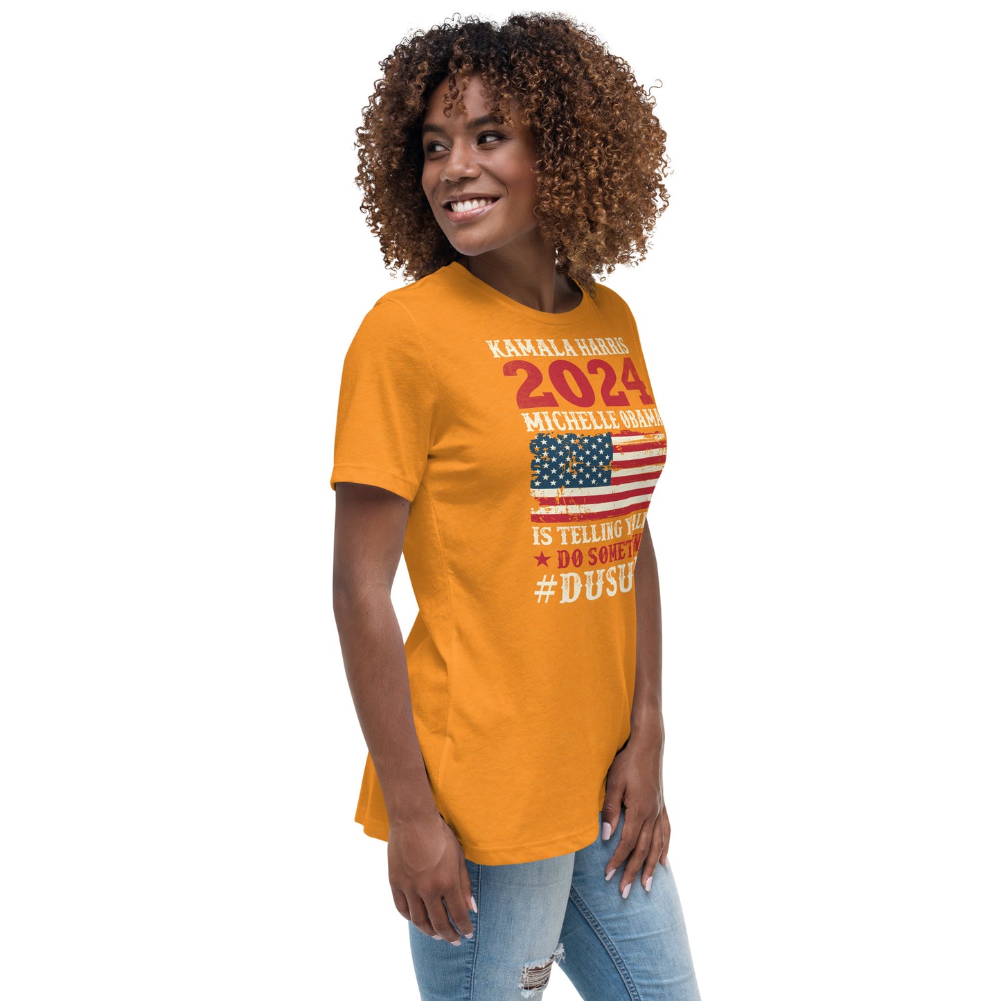 Women's Relaxed T-Shirt / Kamala 2024 Go Girl 1