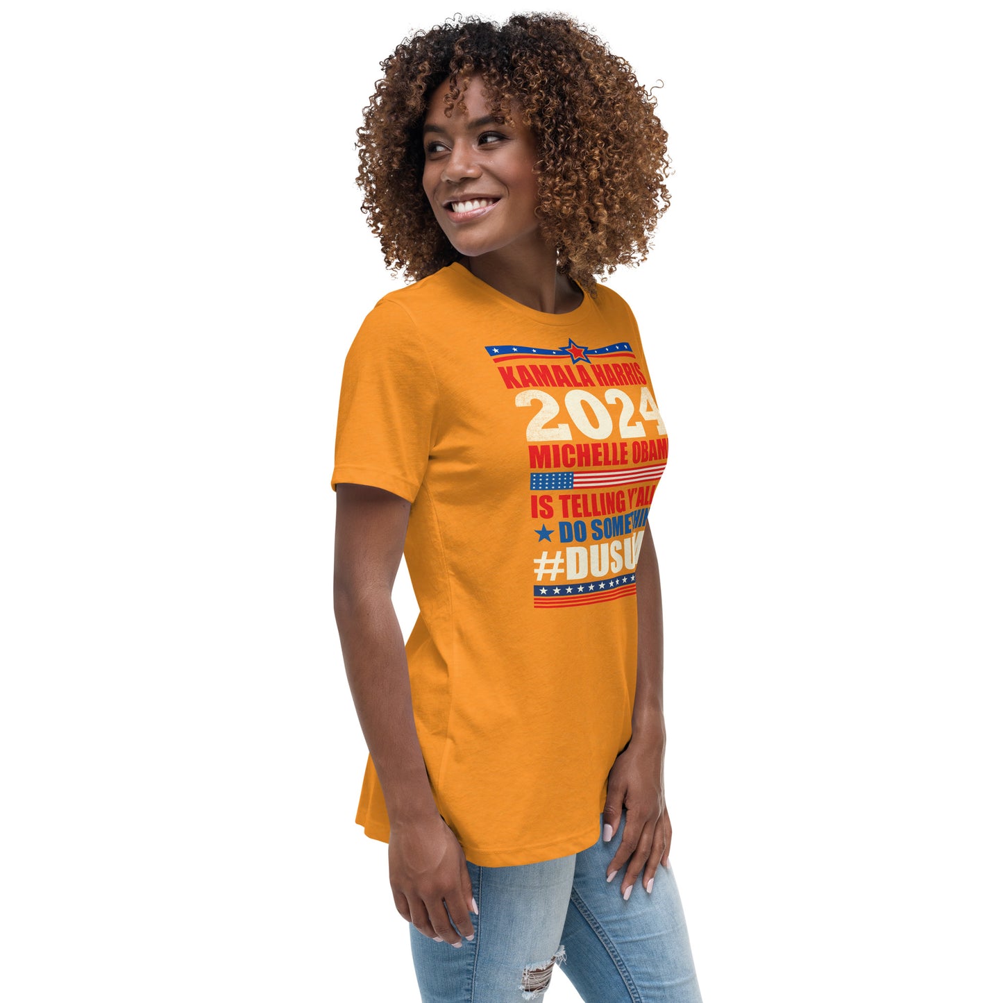 Women's Relaxed T-Shirt / kamala 2024 Go Girl 1