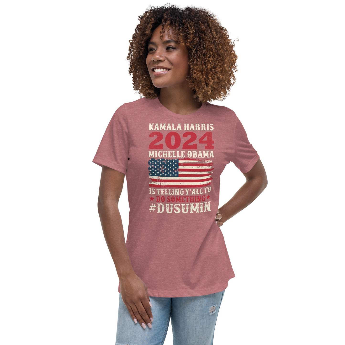 Women's Relaxed T-Shirt / Kamala 2024 Go Girl 1