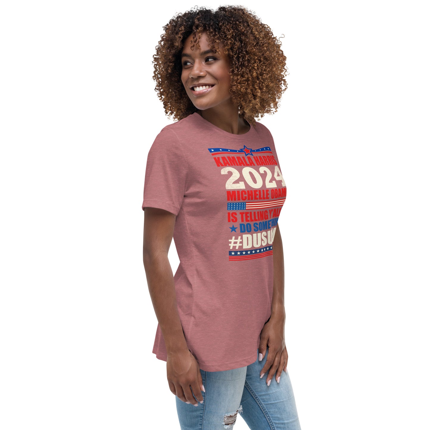 Women's Relaxed T-Shirt / kamala 2024 Go Girl 1