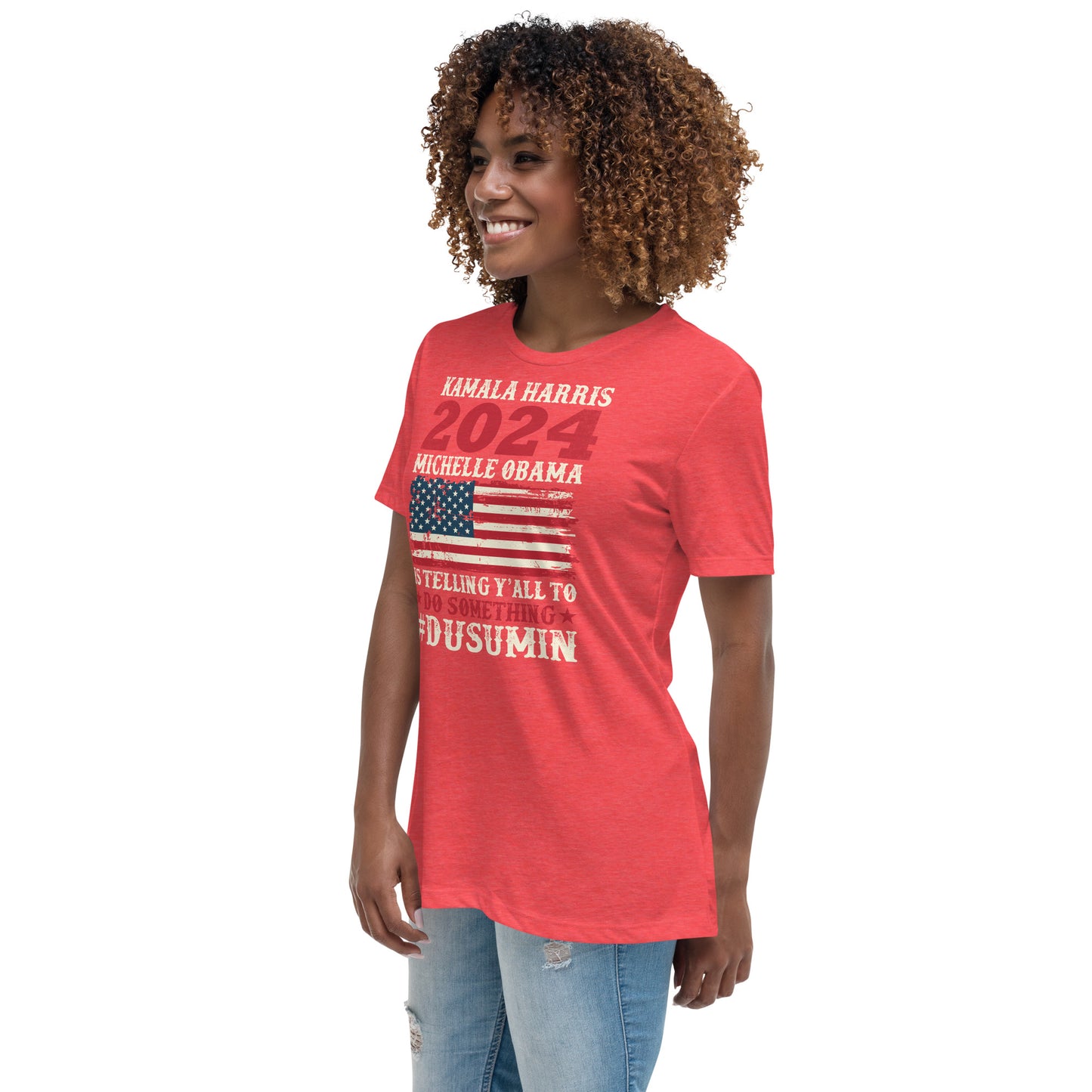 Women's Relaxed T-Shirt / Kamala 2024 Go Girl 1