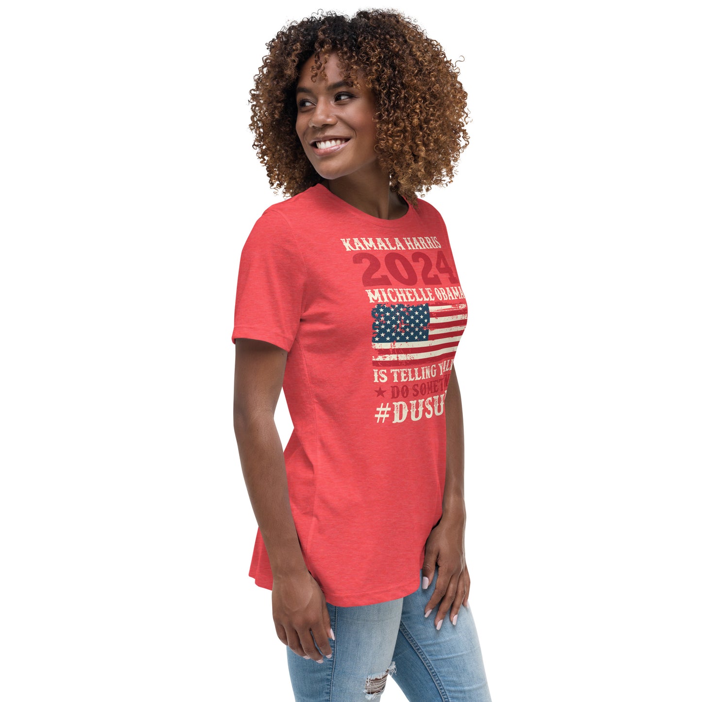 Women's Relaxed T-Shirt / Kamala 2024 Go Girl 1