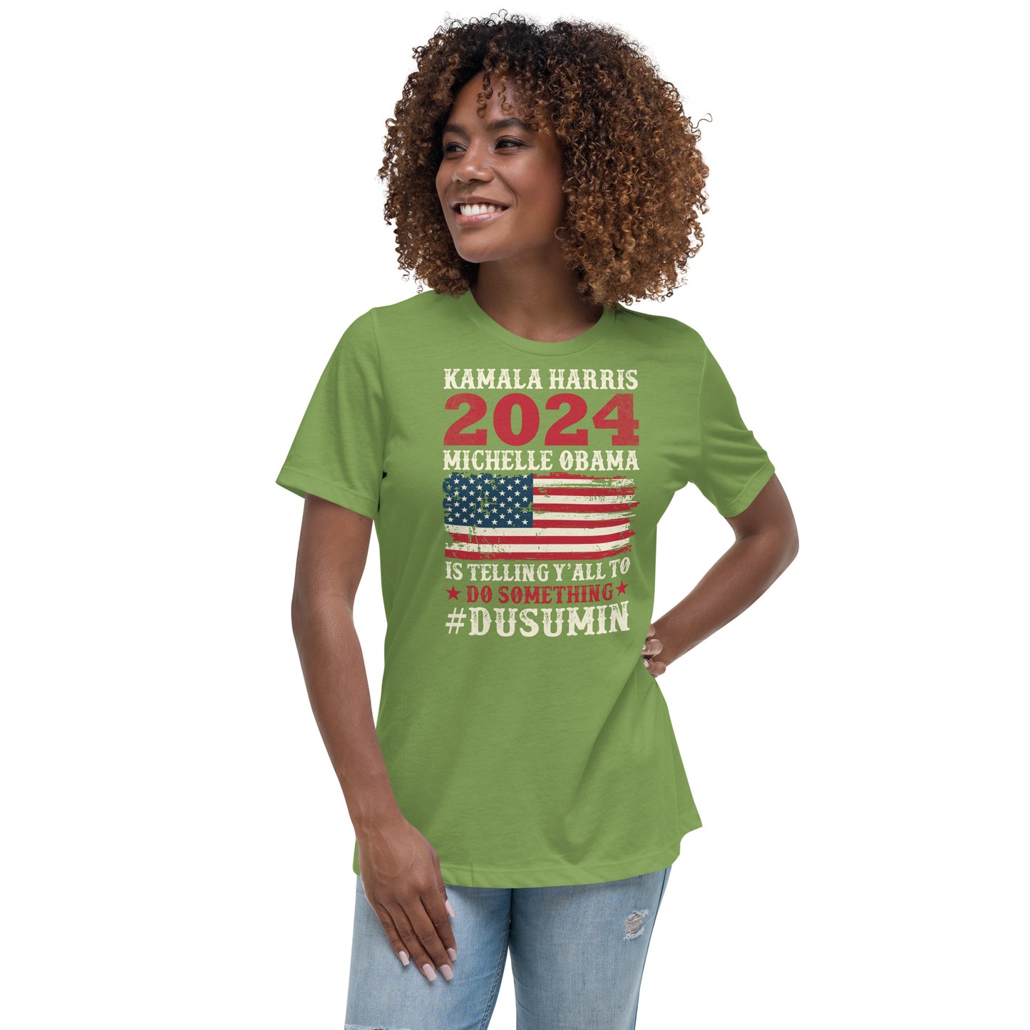 Women's Relaxed T-Shirt / Kamala 2024 Go Girl 1