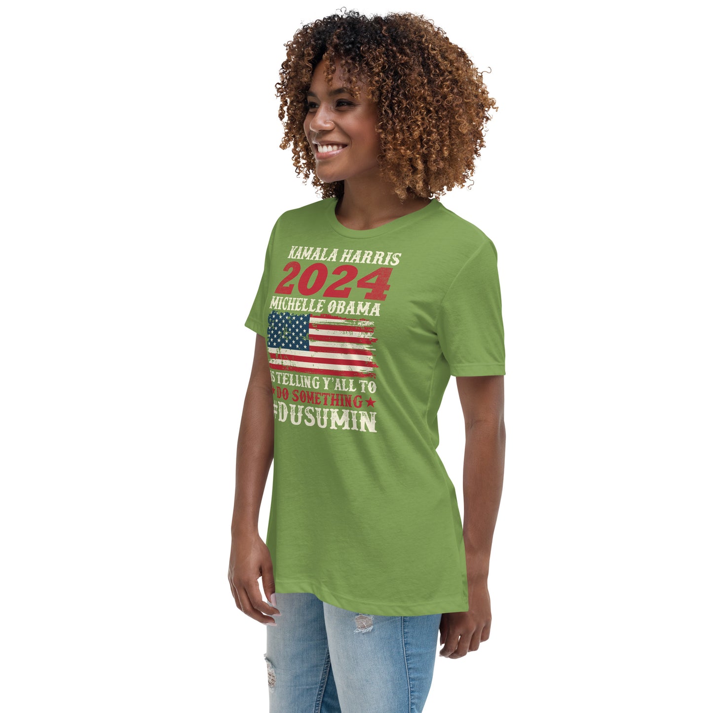 Women's Relaxed T-Shirt / Kamala 2024 Go Girl 1