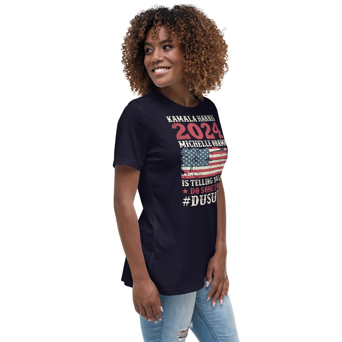 Women's Relaxed T-Shirt / Kamala 2024 Go Girl 1