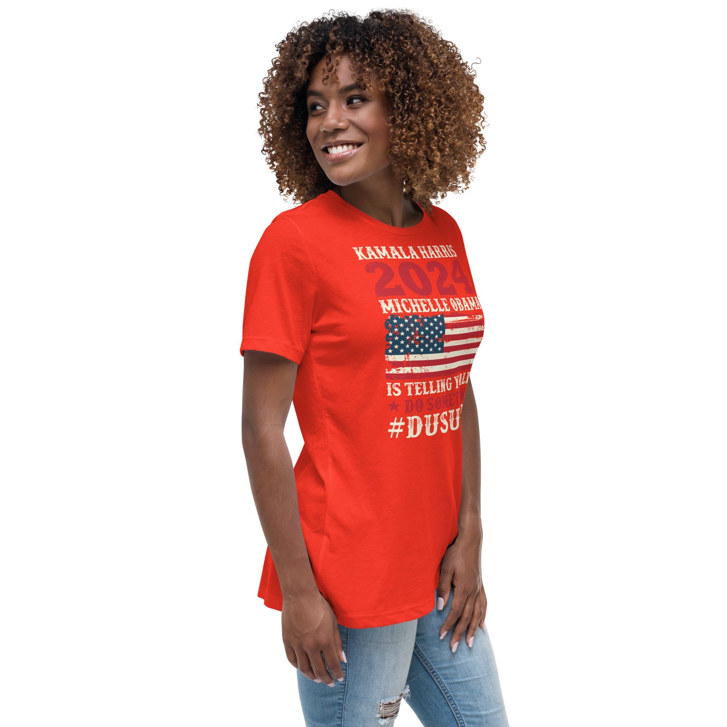 Women's Relaxed T-Shirt / Kamala 2024 Go Girl 1