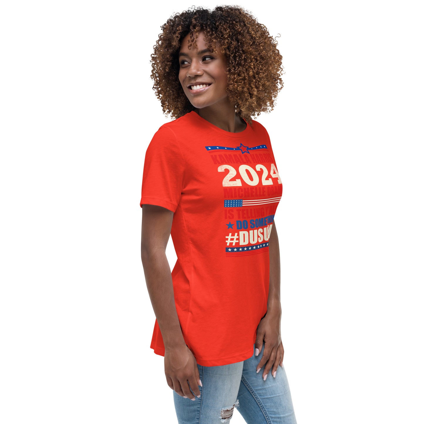 Women's Relaxed T-Shirt / kamala 2024 Go Girl 1